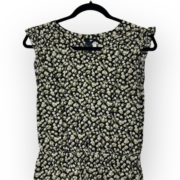 H&M Black Floral Dress 6 - Picture 2 of 7